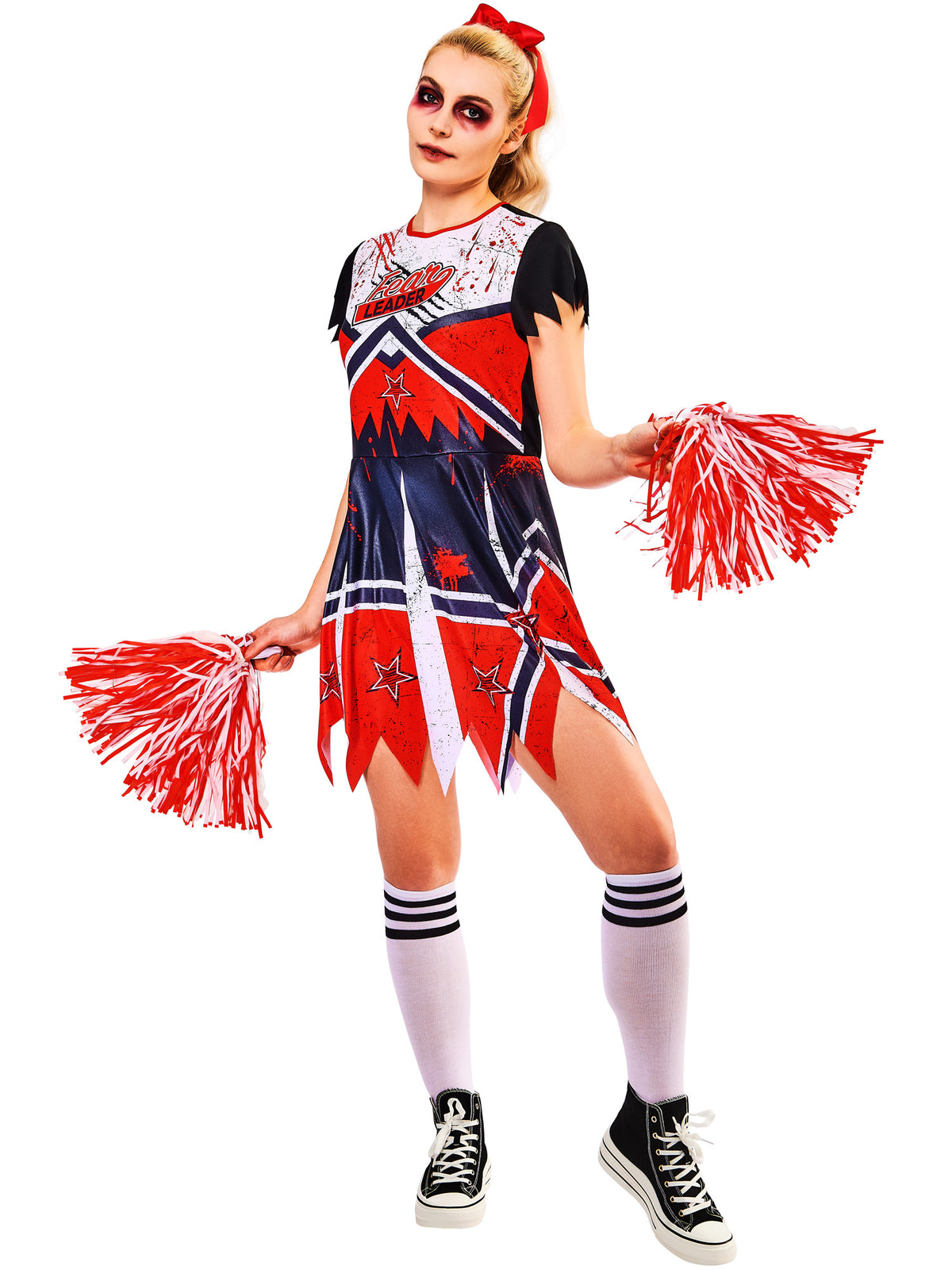 ZOMBIE CHEERLEADER COSTUME, ADULT