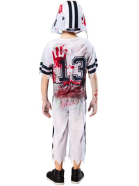ZOMBIE AMERICAN FOOTBALL PLAYER COSTUME, CHILD - 7-8 YRS - Packaging