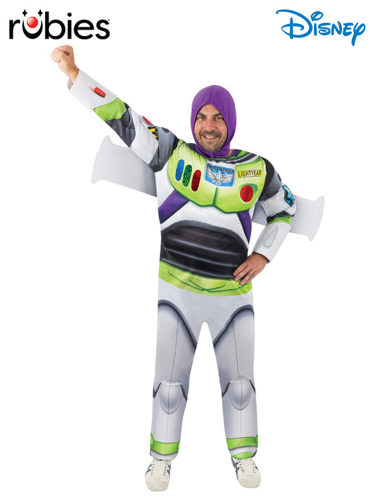 BUZZ LIGHTYEAR DELUXE TOY STORY COSTUME, ADULT - Front