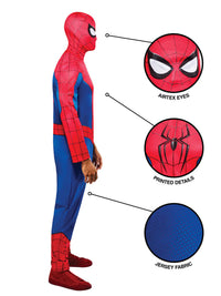 SPIDER-MAN COSTUME, ADULT - Side
