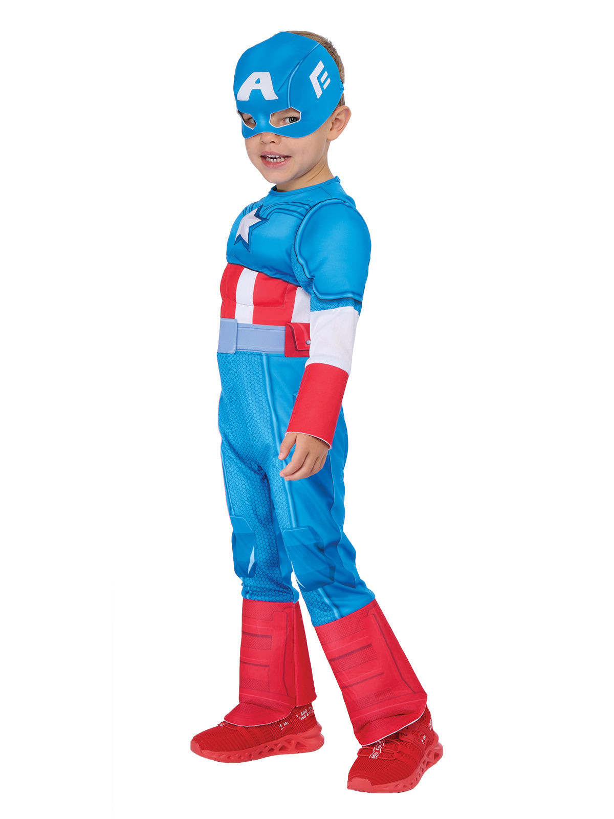 CAPTAIN AMERICA DELUXE COSTUME, TODDLER - 2-3 YRS - Packaging