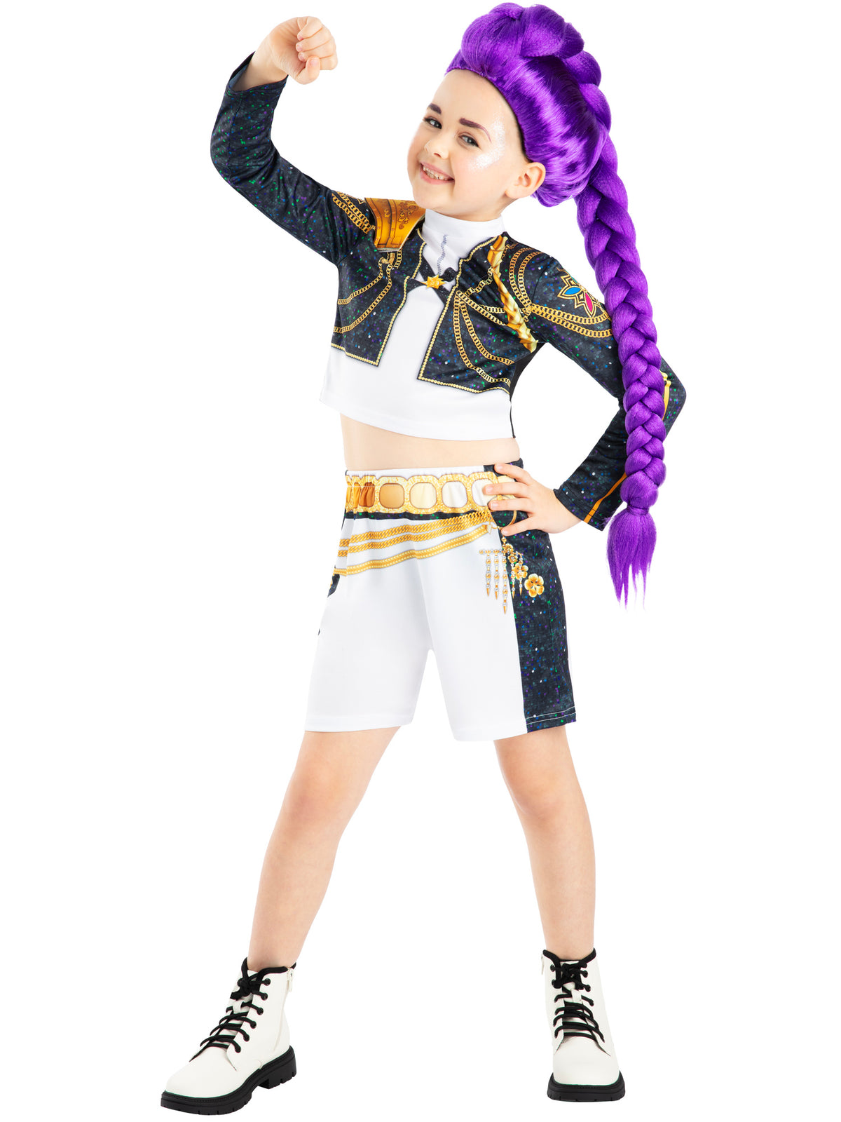 K-POP DEMON HUNTERS RUMI GOLD COSTUME, CHILD