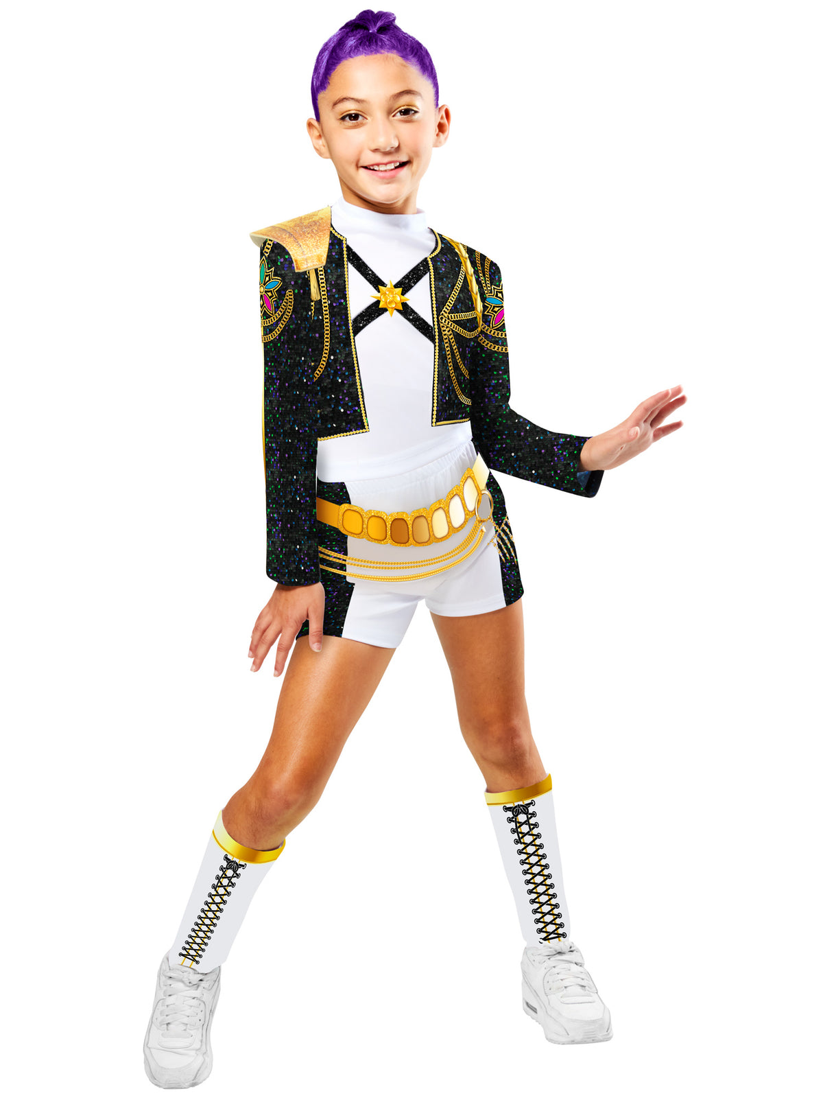 K-POP DEMON HUNTERS RUMI GOLD DELUXE COSTUME, CHILD