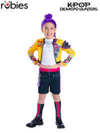 K-POP DEMON HUNTERS RUMI CORE COSTUME, CHILD - Front