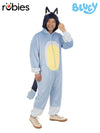 BLUEY BANDIT 'DAD' ONESIE COSTUME, ADULT - Front