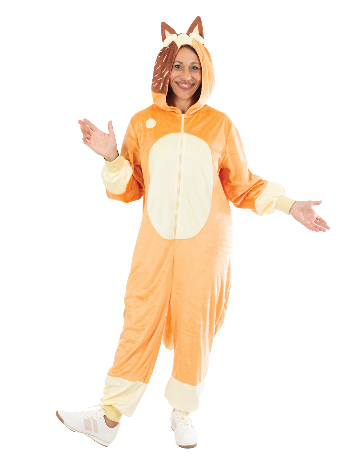 BLUEY CHILLI 'MUM' ONESIE COSTUME, ADULT - Back