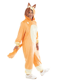BLUEY CHILLI 'MUM' ONESIE COSTUME, ADULT - Side
