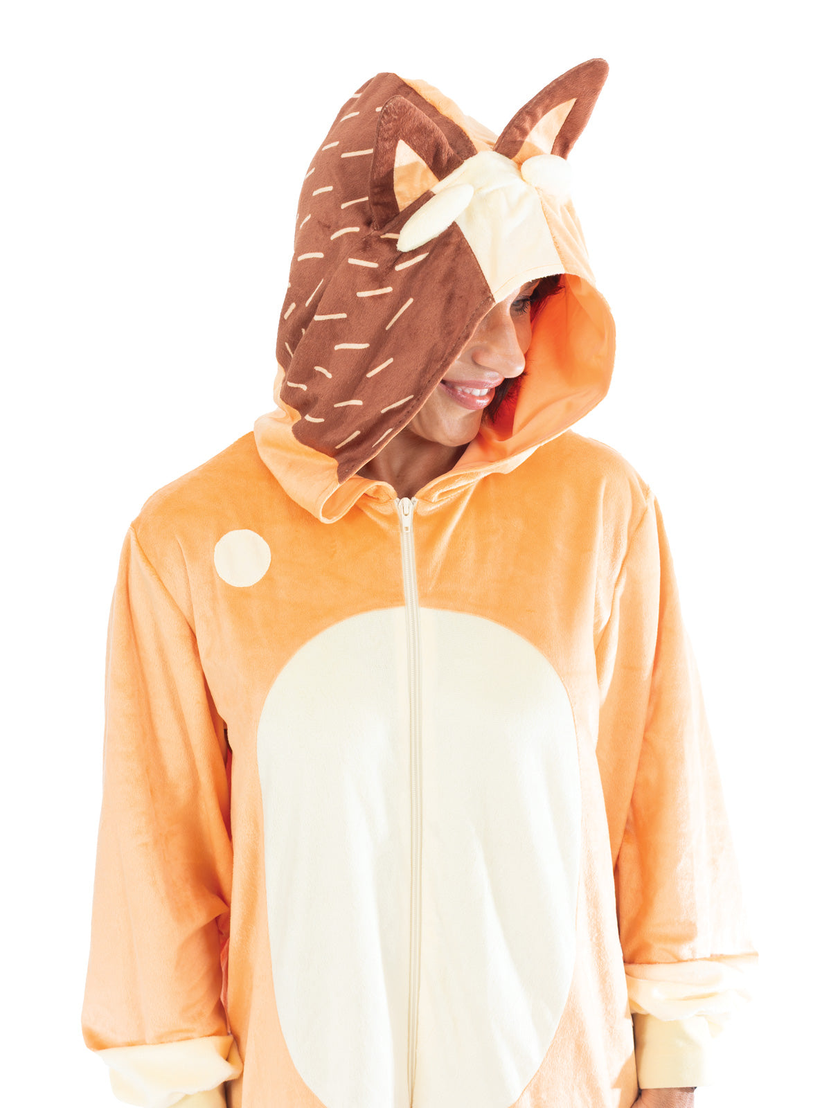 BLUEY CHILLI 'MUM' ONESIE COSTUME, ADULT - Packaging