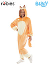 BLUEY CHILLI 'MUM' ONESIE COSTUME, ADULT - Front