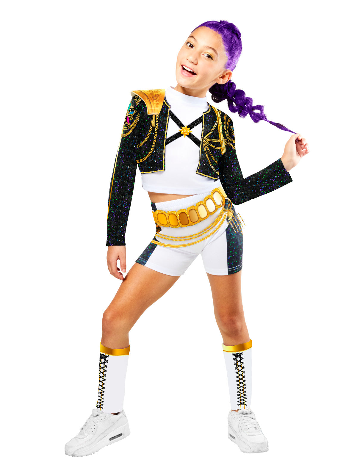 K-POP DEMON HUNTERS RUMI GOLD HYBRID COSTUME, CHILD - Back