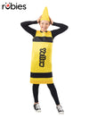 YELLOW CRAYON CHILD TABARD COSTUME - ONE SIZE - Front