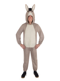 SHREK DONKEY ONESIE COSTUME, ADULT - Side