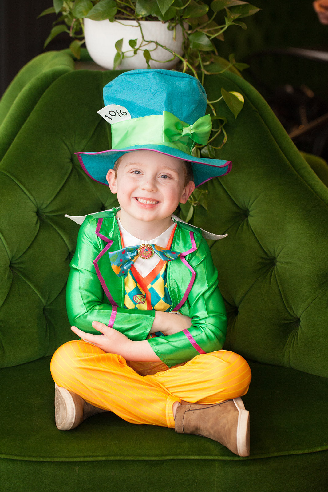 MAD HATTER BOYS DELUXE COSTUME (LARGE POLYBAG), CHILD - Side
