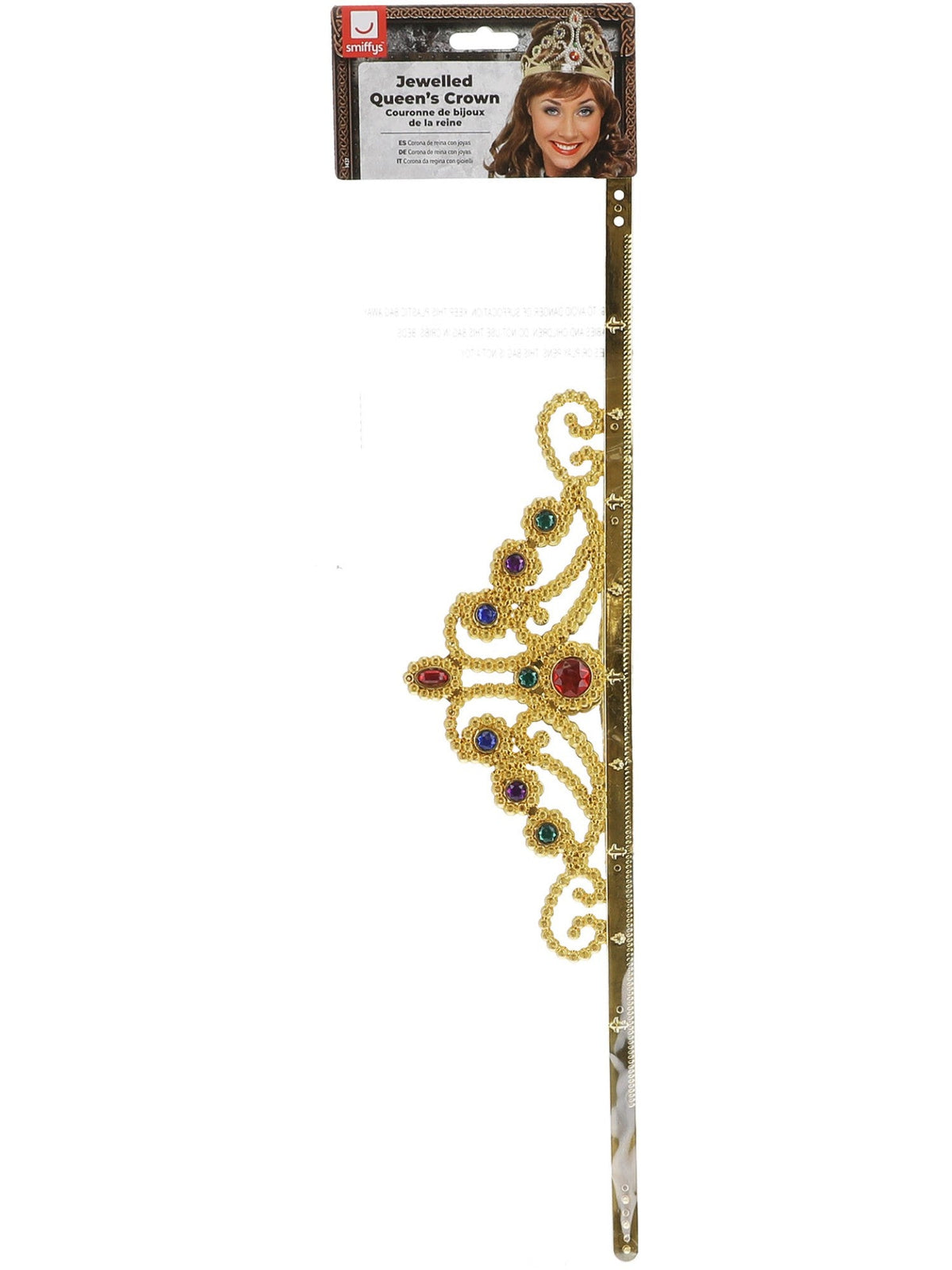 QUEEN'S CROWN, JEWELLED - ADULT - Back