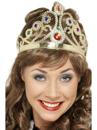 QUEEN'S CROWN, JEWELLED - ADULT - Front