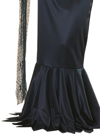 MORTICIA ADDAMS COSTUME, ADULT - Side