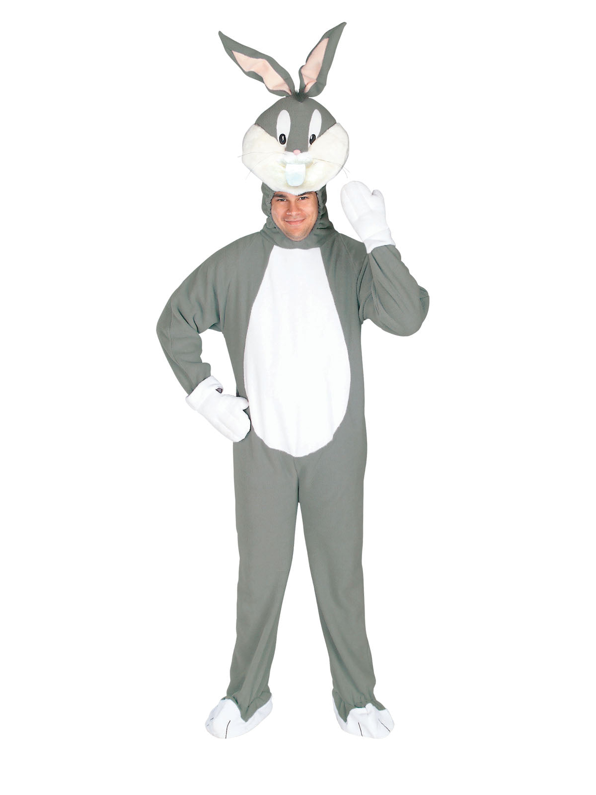 BUGS BUNNY DELUXE COSTUME, ADULT - STD - Back