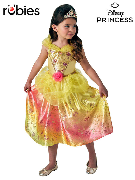BELLE RAINBOW DELUXE COSTUME, CHILD - Front