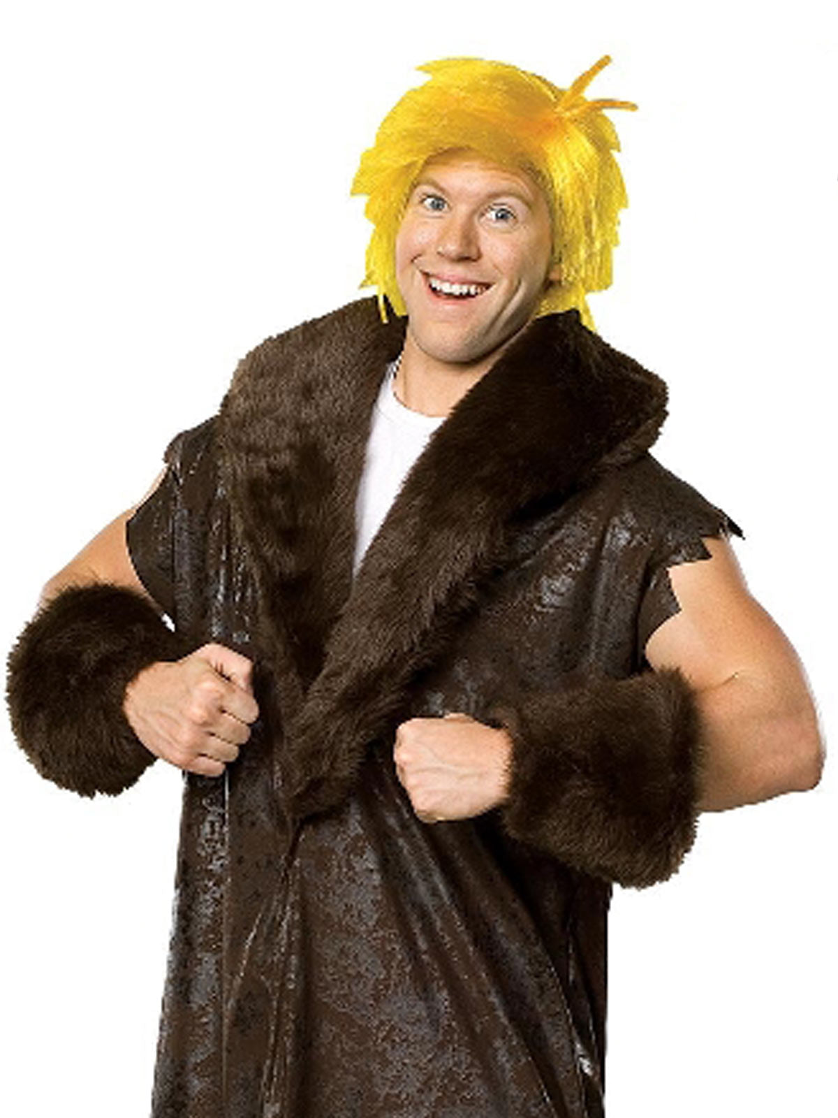 BARNEY RUBBLE PLUS COSTUME, ADULT - PLUS - Back