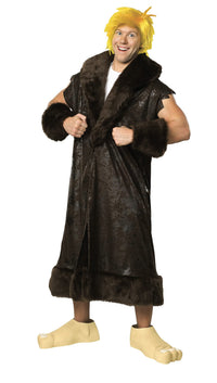 BARNEY RUBBLE PLUS COSTUME, ADULT - PLUS - Front