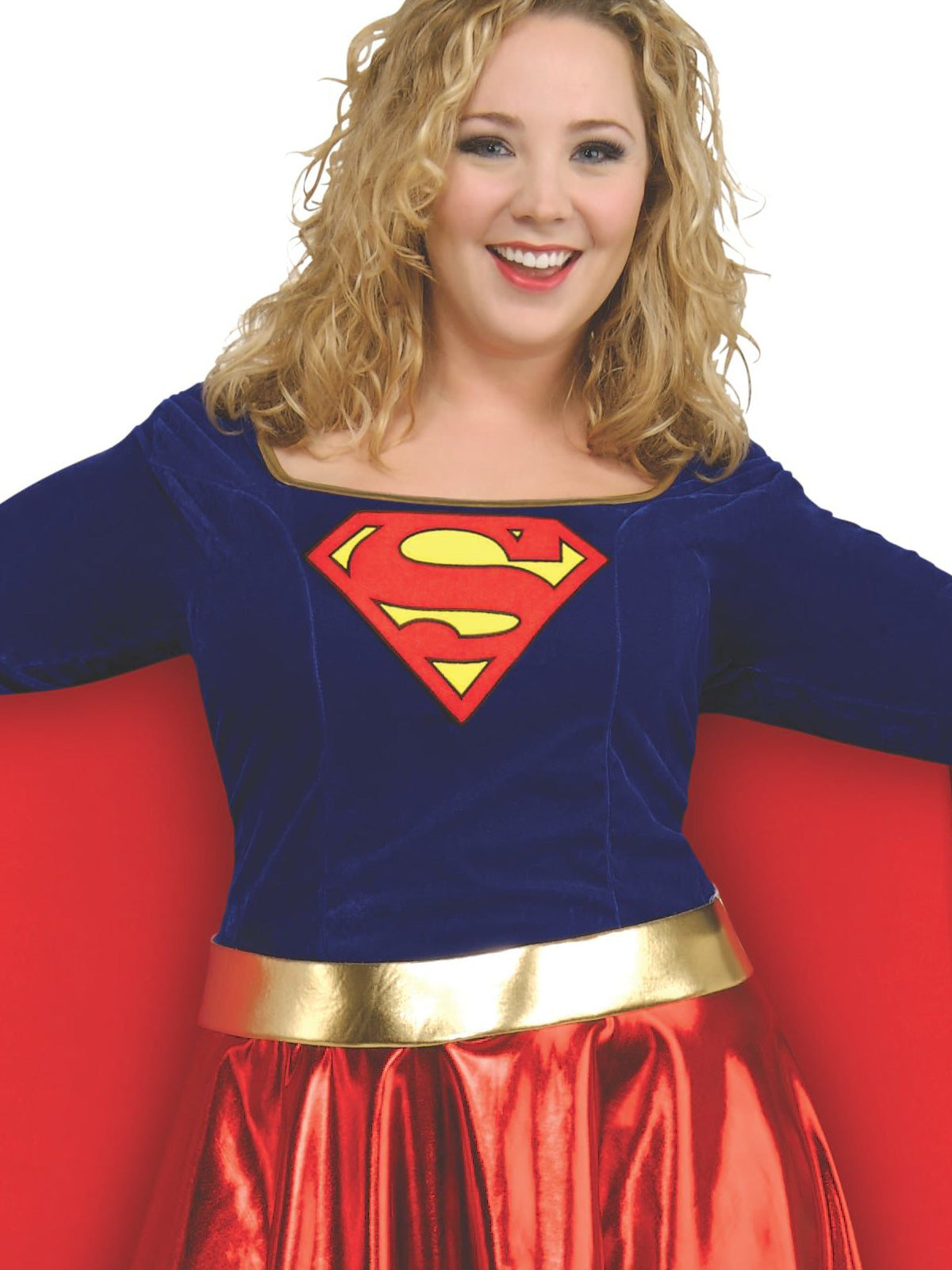 SUPERGIRL DELUXE COSTUME, PLUS - PLUS - Back