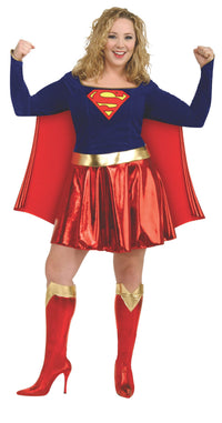 SUPERGIRL DELUXE COSTUME, PLUS - PLUS - Front