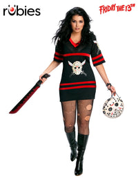 JASON VOORHEES SEXY COSTUME, PLUS - PLUS - Front