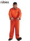 PRISONER PLUS SIZED COSTUME, ADULT - PLUS - Front