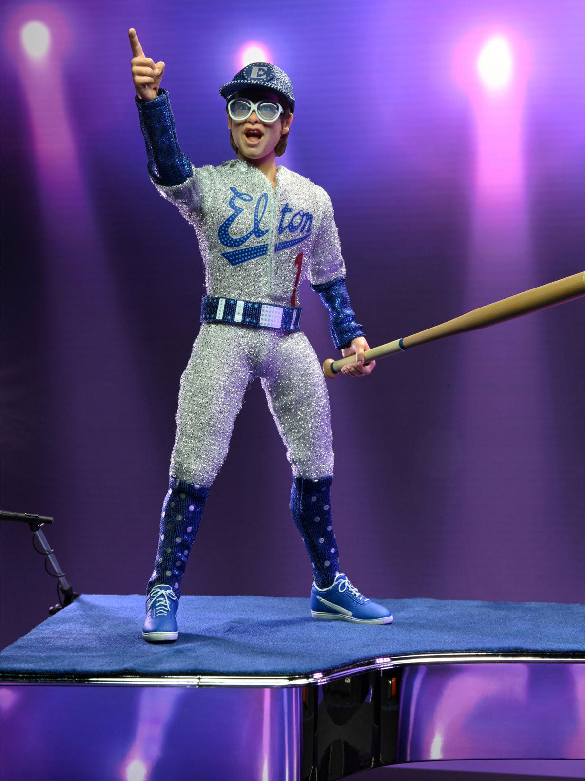 ELTON JOHN LIVE (1975) 8" CLOTHED ACTION FIGURE - Packaging