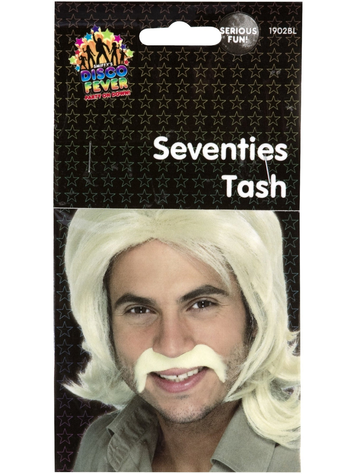 70's MOUSTACHE, ADULT - Back