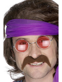 70'S MOUSTACHE, ADULT - Front