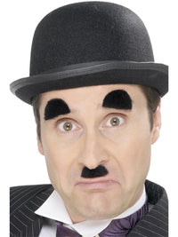 CHAPLIN MOUSTACHE AND EYEBROWS, ADULT - Front