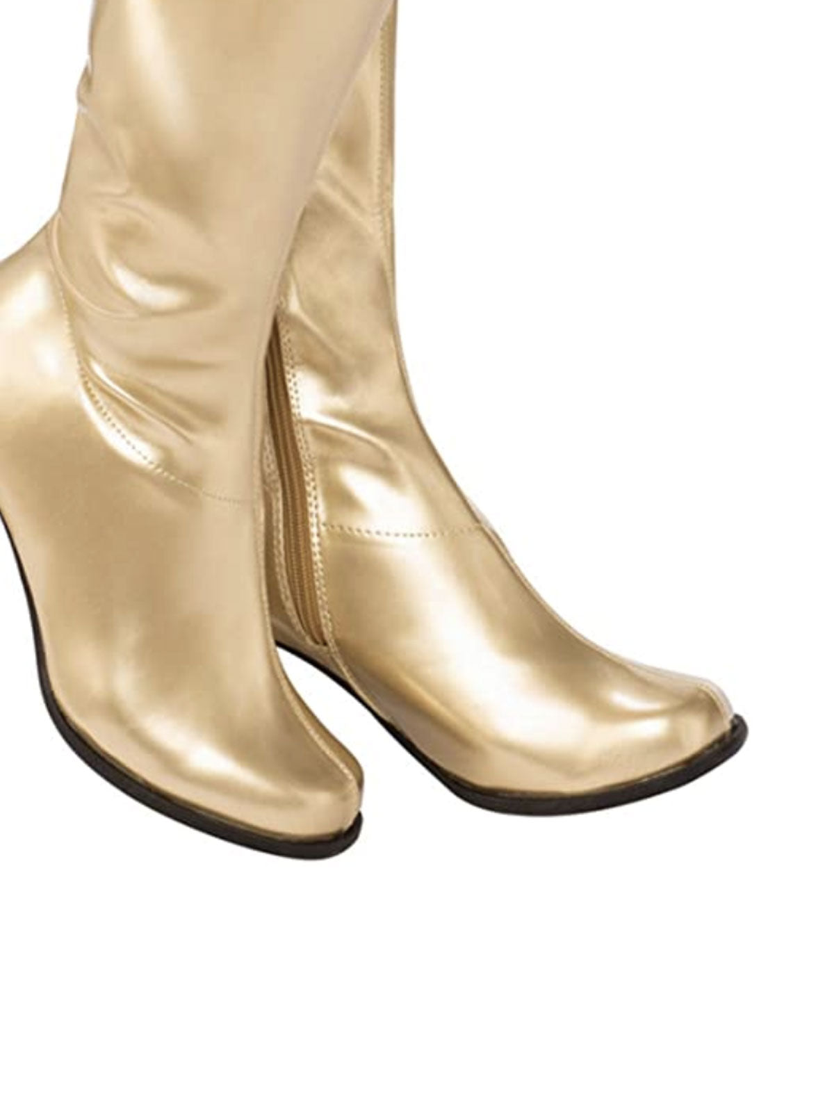 GO GO BOOTS, GOLD - ADULT - Back