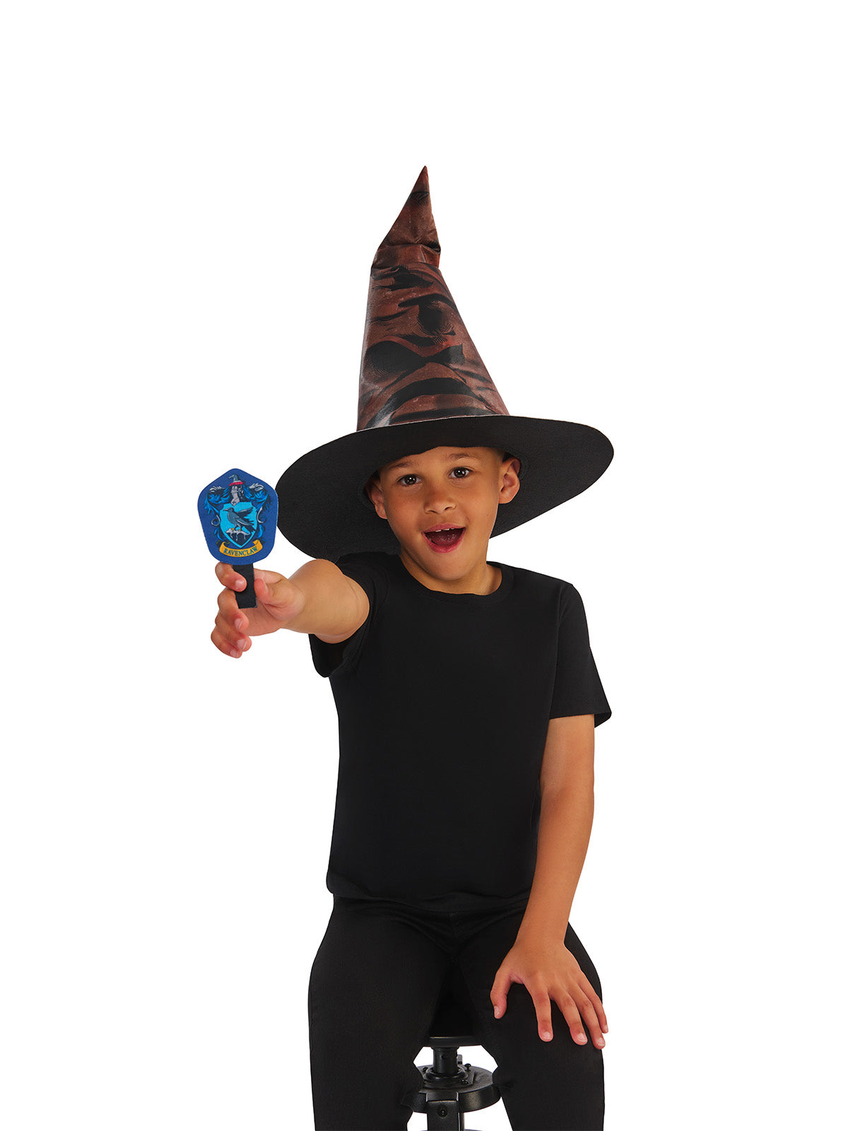 HARRY POTTER SORTING HAT WITH HOUSE BADGES