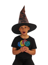 HARRY POTTER SORTING HAT WITH HOUSE BADGES - Side