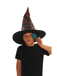HARRY POTTER SORTING HAT WITH HOUSE BADGES