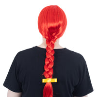 COUNTRY GIRL RED WIG - ADULT - Side