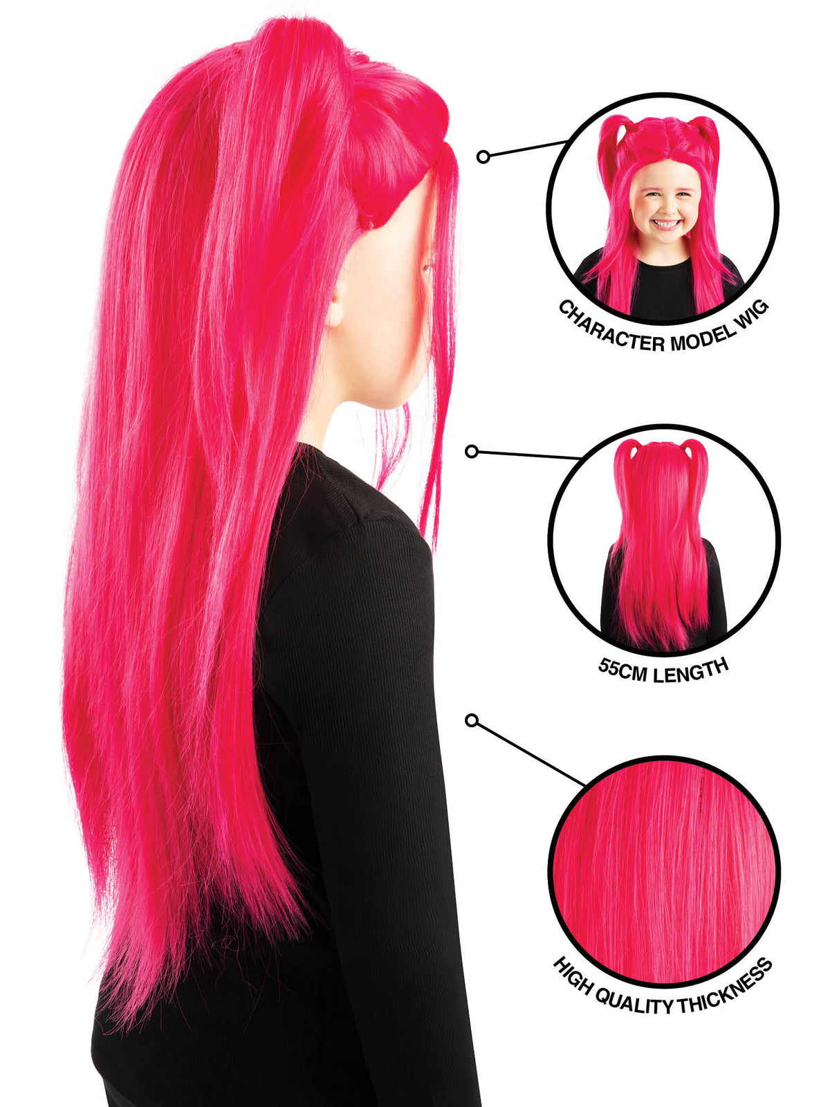 K-POP DEMON HUNTERS MIRA WIG - CHILD
