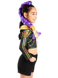K-POP DEMON HUNTERS RUMI DELUXE CLIP ON HAIR BRAID (65cm)- CHILD - Side