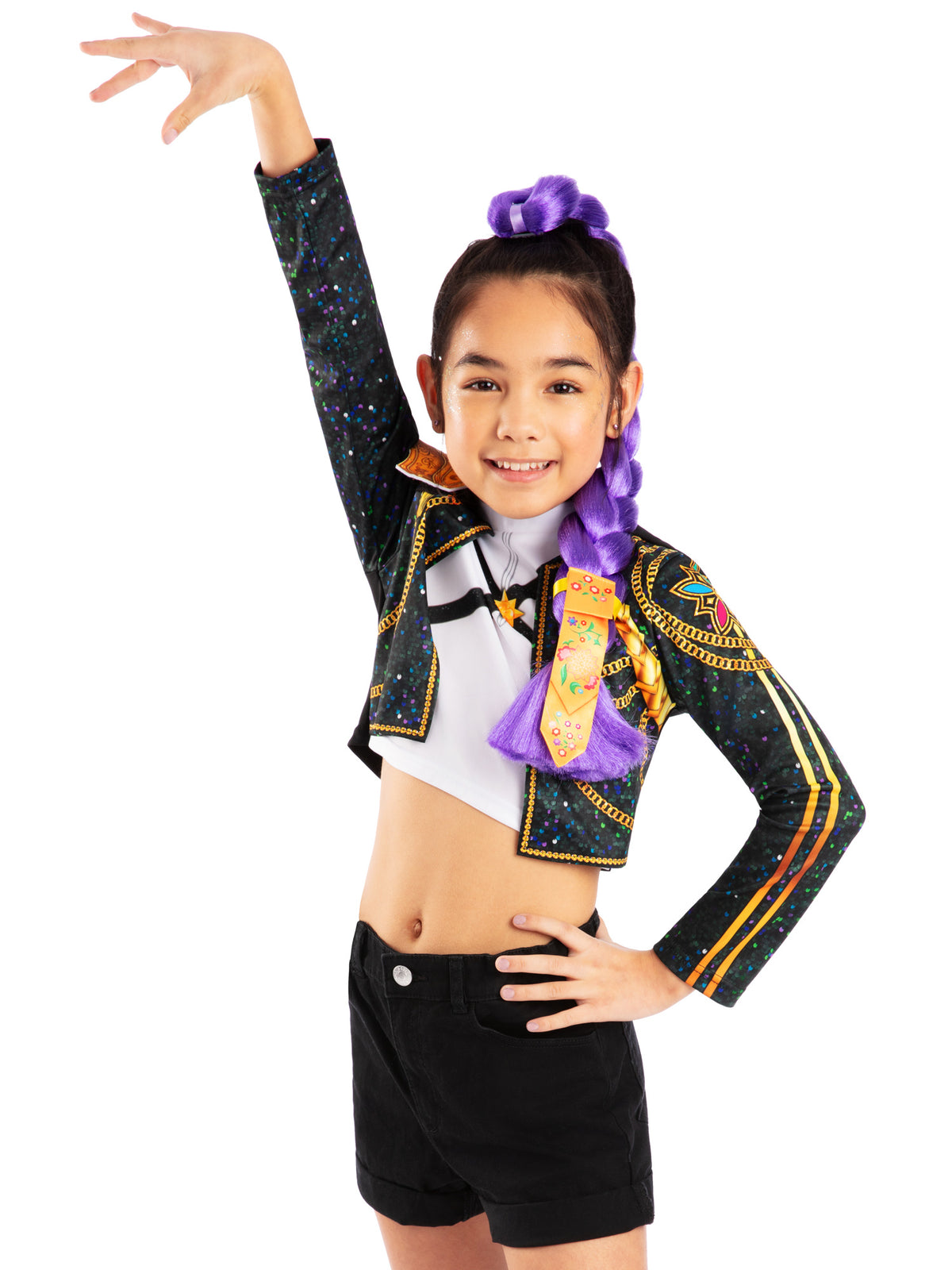 K-POP DEMON HUNTERS RUMI DELUXE CLIP ON HAIR BRAID (65cm)- CHILD