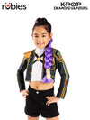 K-POP DEMON HUNTERS RUMI CLIP ON HAIR BRAID (40cm) - CHILD - Front