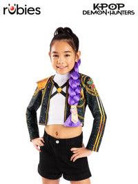 K-POP DEMON HUNTERS RUMI CLIP ON HAIR BRAID (40cm) - CHILD - Front
