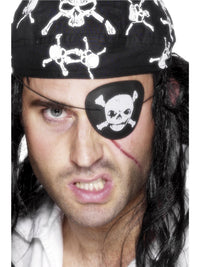 PIRATE DELUXE EYEPATCH, ADULT - Front