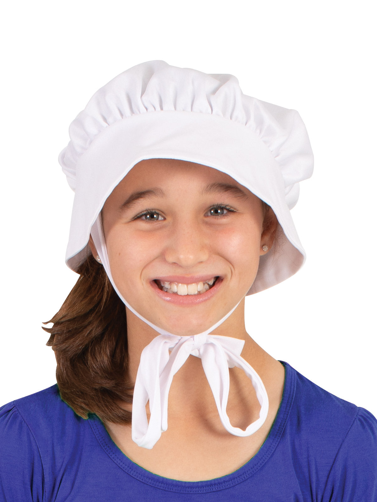 HISTORICAL BONNET AND APRON SET, CHILD - 6 Plus - Side