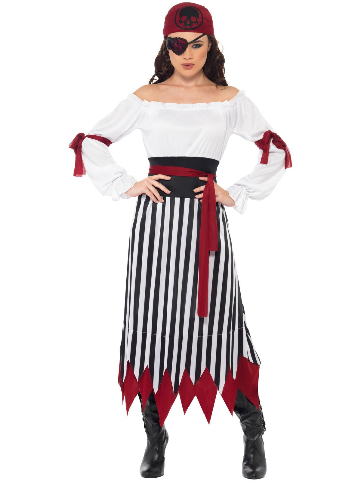 PIRATE LADY COSTUME, ADULT - M
