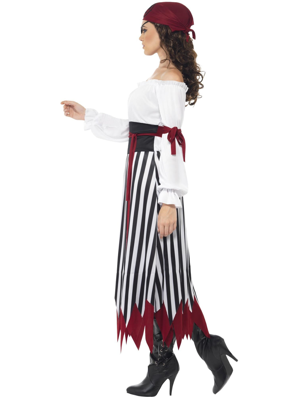 PIRATE LADY COSTUME, ADULT - M - Side