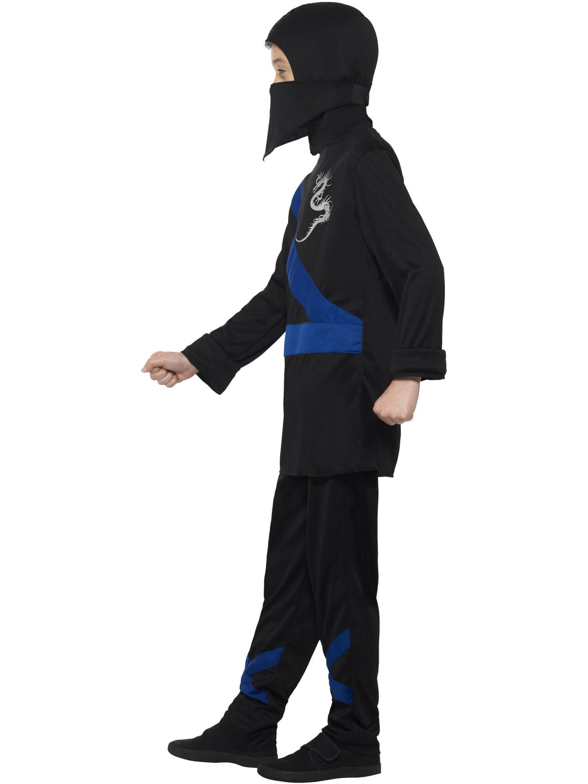 NINJA ASSASSIN COSTUME, CHILD - S - Back