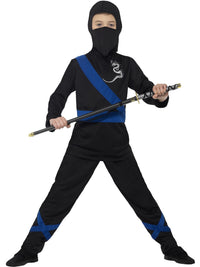 NINJA ASSASSIN COSTUME, CHILD - S - Front