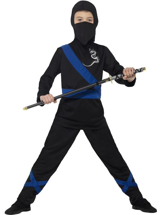 NINJA ASSASSIN COSTUME, CHILD - S - Front