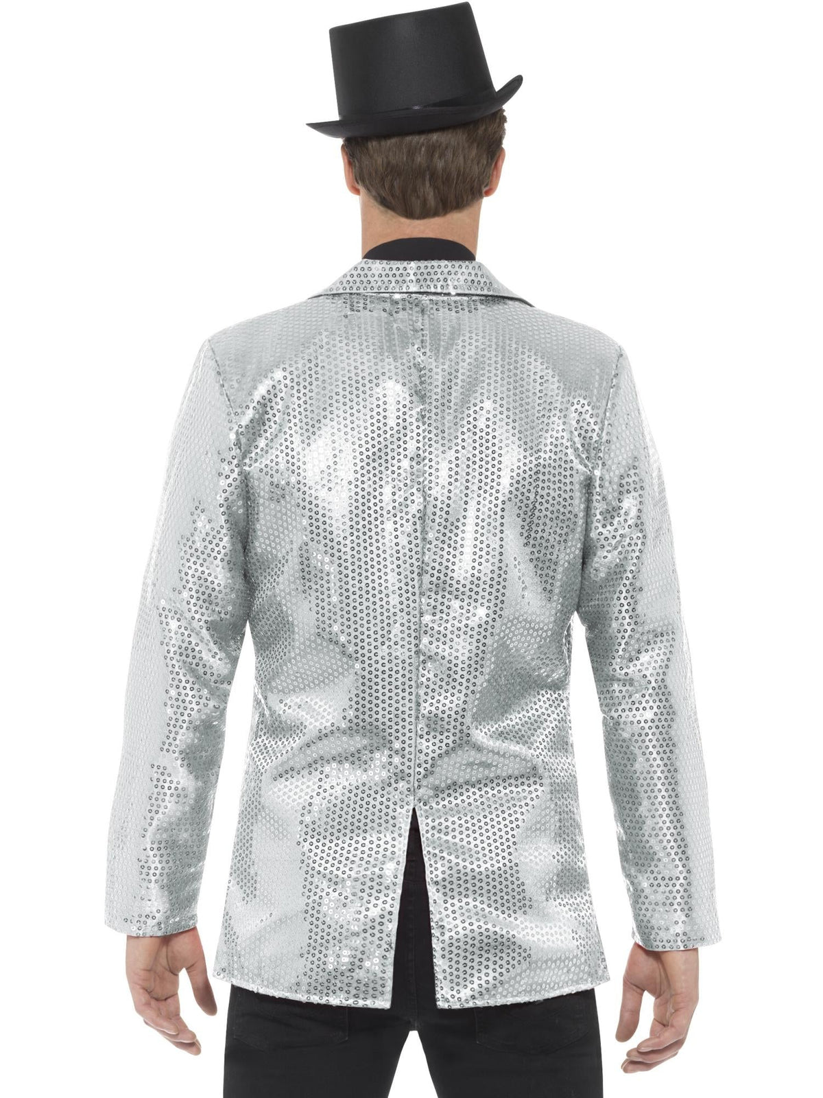 SEQUIN SILVER JACKET, ADULT - Side